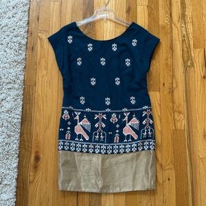 Floreat (Anthropologie) Dress with Elegant Embroidery - Excellent Condition!